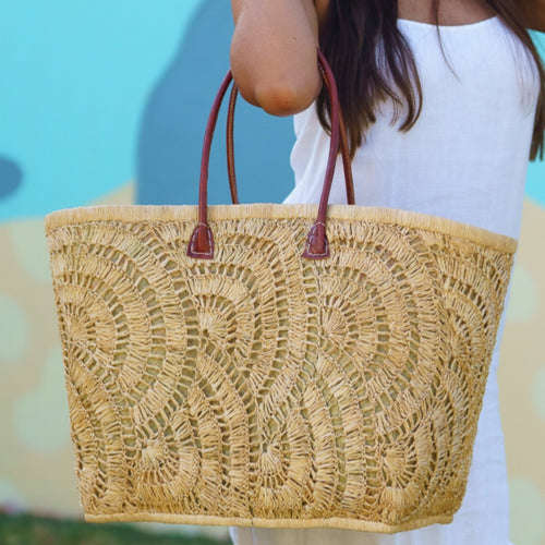 Onar bag, Beach bag, handmade bag, leather straps. straw bag, bag, handmade, bags australia