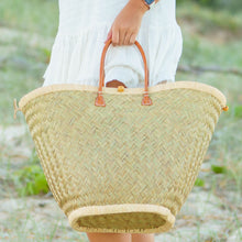 Load image into Gallery viewer, Onar bag, Beach bag, handmade bag, leather straps. straw bag, bag, handmade, bags Australia, handmade basket
