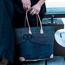 Load image into Gallery viewer, Onar bag, Beach bag, handmade bag, leather straps. straw bag, bag, handmade, bags Australia

