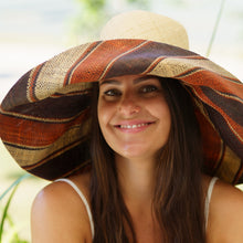 Load image into Gallery viewer, Onar hat, summer hat, handmade hat, raffia hat, hat, handmade, hats Australia
