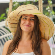 Load image into Gallery viewer, Onar hat, summer hat, handmade hat, raffia hat, hat, handmade, hats Australia
