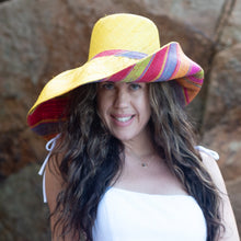 Load image into Gallery viewer, Onar hat, summer hat, handmade hat, raffia hat, hat, handmade, hats Australia
