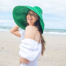 Load image into Gallery viewer, Onar hat, summer hat, handmade hat, raffia hat, hat, handmade, hats Australia
