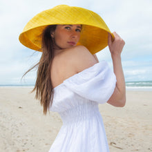Load image into Gallery viewer, Onar hat, summer hat, handmade hat, raffia hat, hat, handmade, hats Australia
