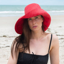 Load image into Gallery viewer, Onar hat, summer hat, handmade hat, raffia hat, hat, handmade, hats Australia
