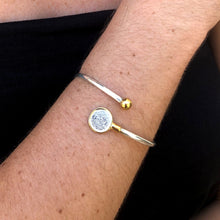 Load image into Gallery viewer, handmade, silver, bracelet, phaistos disc. handmade in Greece, handmade silver jewellery 
