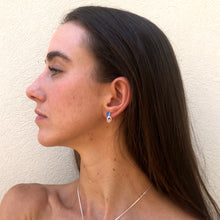 Load image into Gallery viewer, handmade, silver, opal, earrings, speira. handmade in Greece
