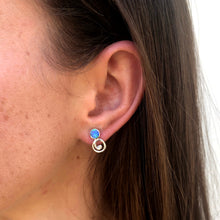 Load image into Gallery viewer, handmade, silver, opal, earrings, speira. handmade in Greece
