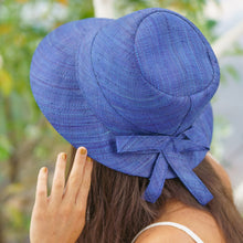 Load image into Gallery viewer, Onar hat, summer hat, handmade hat, raffia hat, hat, handmade, hats Australia
